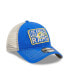 Фото #3 товара Men's Royal, Natural Los Angeles Rams Devoted Trucker 9TWENTY Snapback Hat