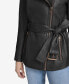 Фото #4 товара Women's Delphine Belted Leather Jacket