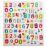 Фото #1 товара Набор наклеек Global Gift Классные числа, с блестками, разноцветные