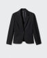 Фото #7 товара Women's Blunt Stitch Fitted Blazer