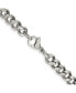 ფოტო #3 პროდუქტის Stainless Steel 6.75mm Curb Chain Necklace
