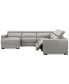 Фото #5 товара Nevio 124" 5-Pc. Leather Sectional with 2 Power Recliners, Headrests and Chaise, Created For Macy's