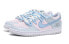 【定制球鞋】 Nike Dunk Low 字母 低帮 板鞋 GS 灰蓝 / Кроссовки Nike Dunk Low FD1232-002