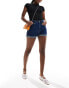 Фото #2 товара JJXX denim shorts in mid wash