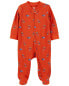 Фото #4 товара Baby Construction 2-Way Zip Cotton Blend Sleep & Play Pajamas 6M