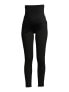 Time and Tru Maternity Ponte Knit Black Leggings with Full Panel Size L (12-14)