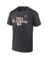 Men's Heather Charcoal Kansas City Chiefs 2023 NFL Playoffs T-shirt