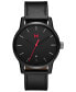 Men's Classic II Black Leather Strap Watch 44mm