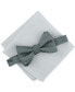 Фото #1 товара Men's 2-Pc. Bow Tie & Pocket Square Set, Created for Macy's