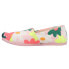 Фото #3 товара TOMS Alpargata Floral Slip On Womens Multi, Pink Flats Casual 10018177T