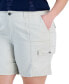 Фото #2 товара Plus Size Comfort-Waist Cargo Shorts, Created for Macy's