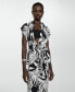 ფოტო #4 პროდუქტის Women's Bow Detail Printed Jumpsuit