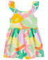 Toddler Abstract Print Cotton Romper 5T