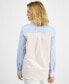 Фото #2 товара Petite Perfect Striped Shirt, Created for Macy's