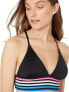 Фото #3 товара La Blanca 259932 Women's Triangle Bra Bikini Top Swimwear Black Size 10