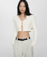 Фото #1 товара Women's Knitted Cropped Cardigan