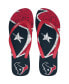 Фото #1 товара Men's and Women's Houston Texans Big Logo Flip-Flops