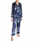 Фото #1 товара Neiman Marcus 270679 Floral-Printed Silk Pajama Top size Small