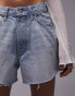 Topshop denim A line mom short in bleach