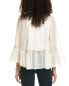 Rosewater Remi Shimmer Top Women's White S