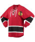 Фото #3 товара Women's Red Chicago Blackhawks Lace-Up Jersey T-shirt