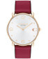 Women's Elliot Cranberry Leather Strap Watch, 36mm