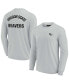 Фото #1 товара Men's and Women's Gray Oregon State Beavers Super Soft Long Sleeve T-shirt
