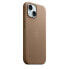 Apple iPhone 15 Feingewebe Case mit MagSafe"Taupe iPhone 15
