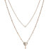 Gentle double necklace with heart Vintage Glitz JF03648791