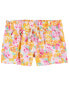 Фото #5 товара Toddler Floral Print Paperbag Twill Shorts 2T