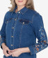 ფოტო #4 პროდუქტის Scottsdale Women's Floral Embroidered Fringe Jacket