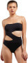 Фото #1 товара Volcom 237948 Womens Simply Seamless One Piece Swimsuit Black Size 2X-Large