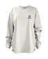 ფოტო #3 პროდუქტის Women's White Arizona Wildcats Pennant Stack Oversized Long Sleeve T-shirt