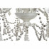 Ceiling Light DKD Home Decor White Metal Plastic 40 W Romantic Stripped 220 V 70 x 70 x 63 cm