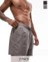 Фото #1 товара Topman 2 pack swim shorts in black and grey