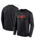 Men's Black San Francisco Giants Authentic Collection Team Logo Legend Performance Long Sleeve T-shirt