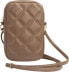 Guess Guess Zip Quilted 4G - Torebka na telefon (brązowy)