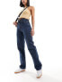 Фото #1 товара Weekday Rowe extra high waist regular fit straight leg jeans in sapphire blue