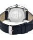 ფოტო #3 პროდუქტის Women's Palermo Swiss Quartz Blue Leather Watch 35mm