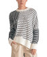 ფოტო #1 პროდუქტის Women's Asymmetrical-Striped Sweater