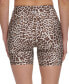 Women's Animal Print Mid Rise Bike Shorts