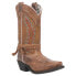 Laredo Knot In Time Embroidered Square Toe Cowboy Womens Brown Casual Boots 511