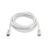 Фото #11 товара StarTech.com Thunderbolt 3 Cable - 20Gbps - 2m - White - Thunderbolt - USB - and DisplayPort Compatible - Male - Male - 2 m - White - Nickel - 20 Gbit/s
