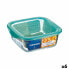 Фото #1 товара Квадратная коробочка для завтраков с крышкой Luminarc Keep'n Lagon 10 x 5,4 cm бирюзовый 380 ml Двухцветный Cтекло (6 штук)