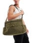 Фото #1 товара ASOS DESIGN cross body tote bag with pockets in khaki