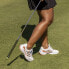 adidas Zedge23 减震防滑耐磨 低帮 高尔夫球鞋 女款 白橙银
