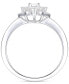 ფოტო #4 პროდუქტის Diamond Baguette & Round Ring (1/2 ct. t.w.) in Sterling Silver