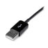 Фото #1 товара StarTech.com 2m Dock Connector to USB Cable for Samsung Galaxy Tab - Black - USB A - Samsung 30-pin - 2 m - Male - Male