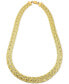 ფოტო #1 პროდუქტის Braided Chain 18" Statement Necklace in 18k Gold-Plated Sterling Silver, Created for Macy's