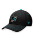 Фото #1 товара Men's Black San Jose Sharks Authentic Pro Rink Flex Hat